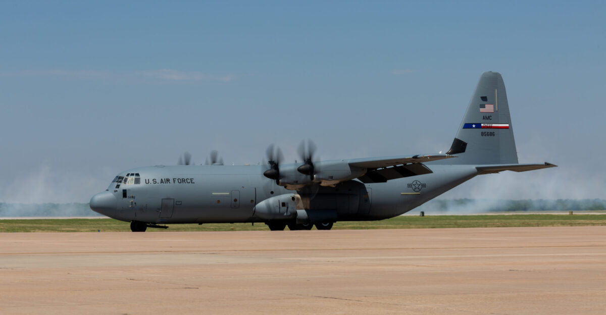 C-130J Super Hercules at the Dyess AFB Air Show in May 2018