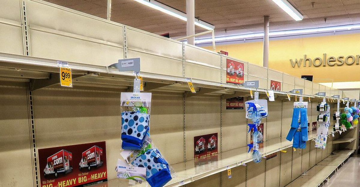 Empty Store Shelves by Sofia Fernando