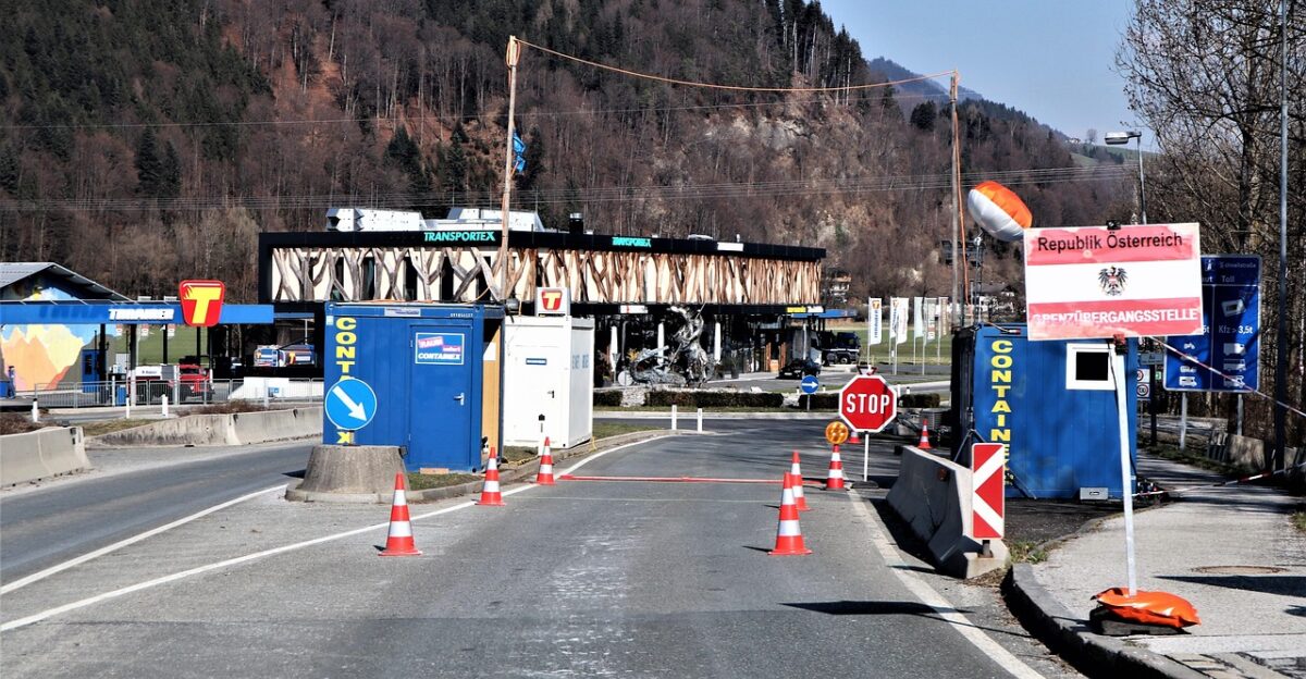 border control entry border control id national border id control state border corona quarantine austria exit health check control body crossing the border cop police passport control niederdorf oberaudorf tyrol bavaria germany border control border control border control border control border control state border