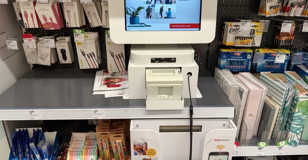 Kodak photo printer in shopping center Tomaszow Mazowiecki Poland