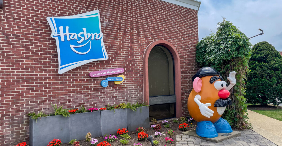 Mr Potato Head at Hasbro Inc world headquarters at 1027 Newport Avenue Pawtucket Rhode Island
