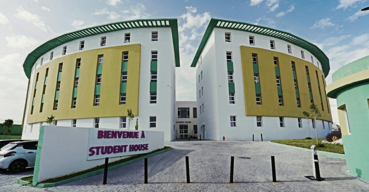 Contemporary student housing with unique architecture in Tanger Morocco