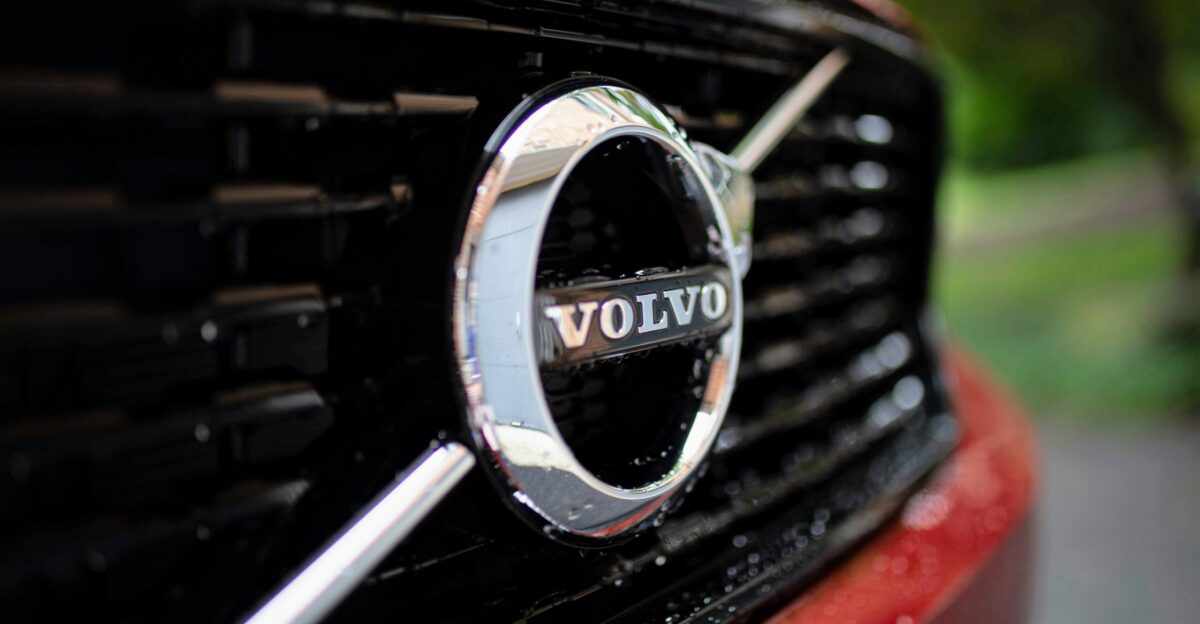 chrome Volvo emblem