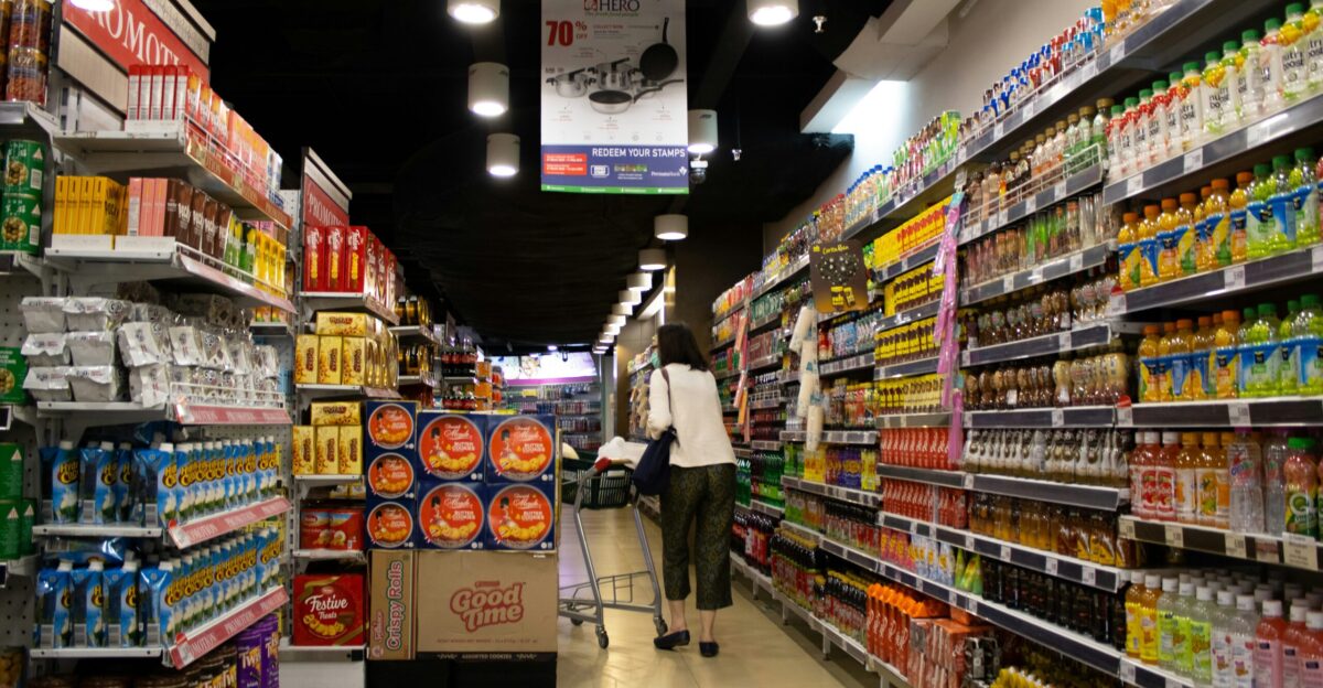 people walking on market during nighttime