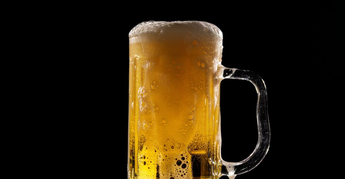 clear glass beer mug with beer