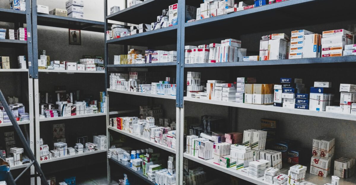 a room filled with lots of shelves filled with boxes and boxes