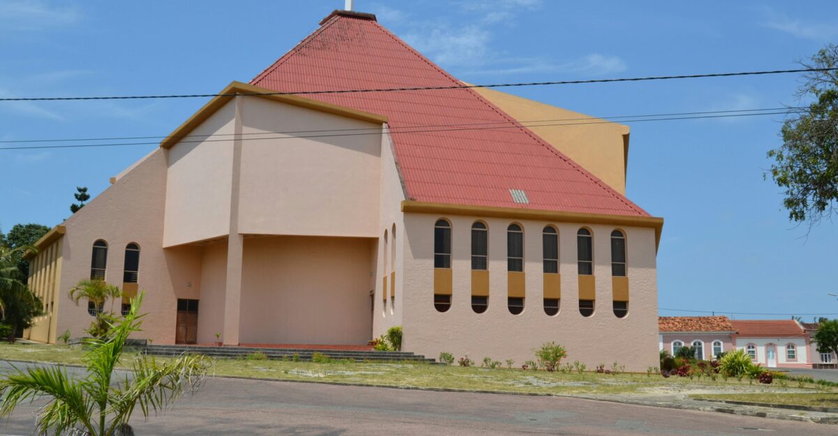 a church with a cross on top