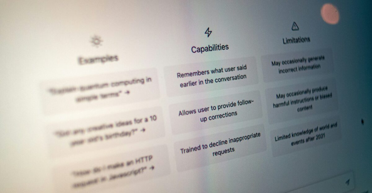 a computer screen with a bunch of words on it