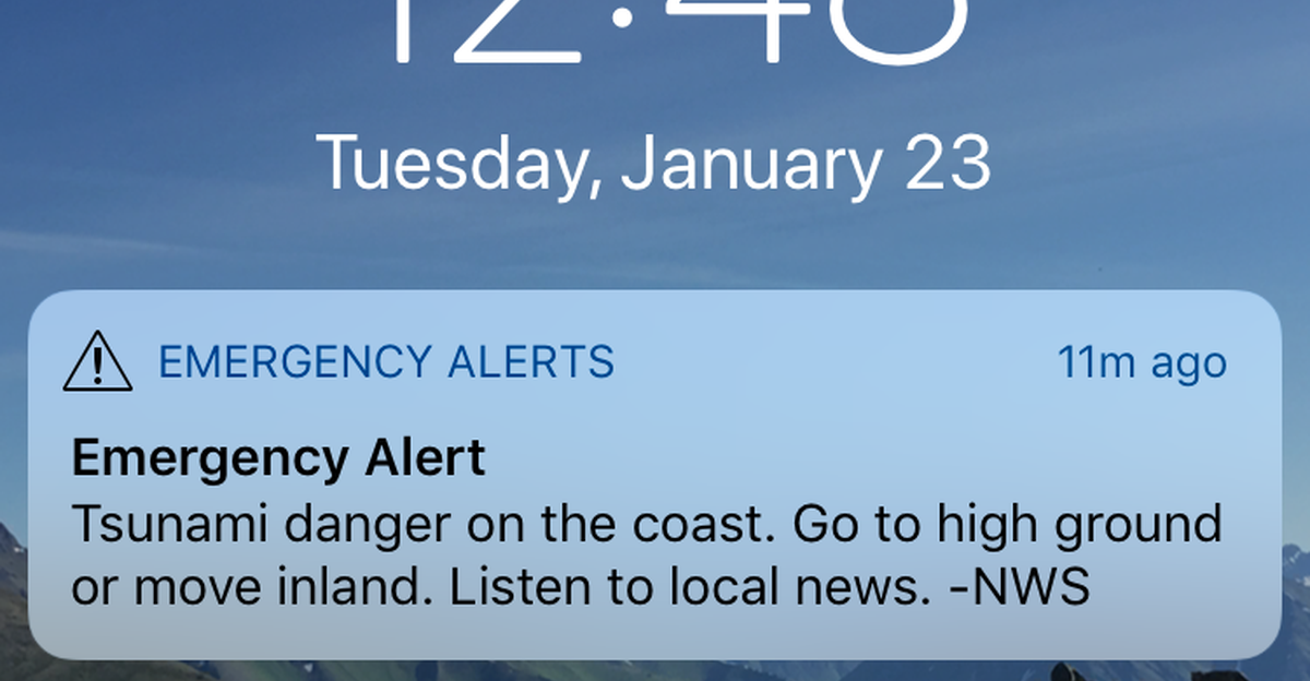 MORE TEXT ALERT CONFUSION ANCHORAGE by Breaking News