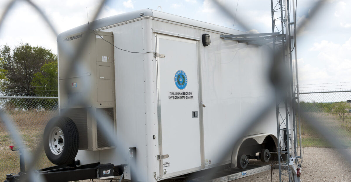 Air quality monitoring equipment at DISH Texas