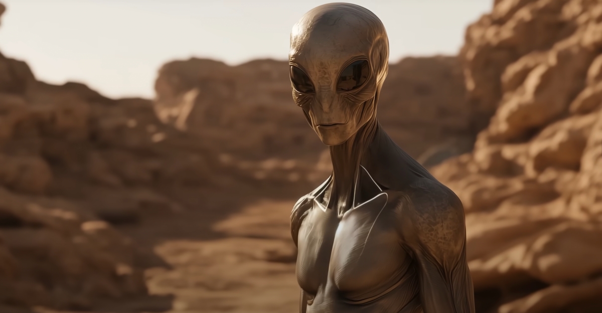 Rendered Martian Humanoid