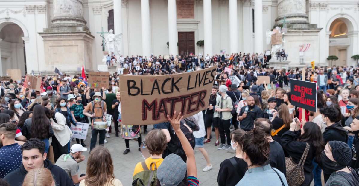 Protest Black Lives Matter Vienna see also George Floyd protests in Vienna Austria