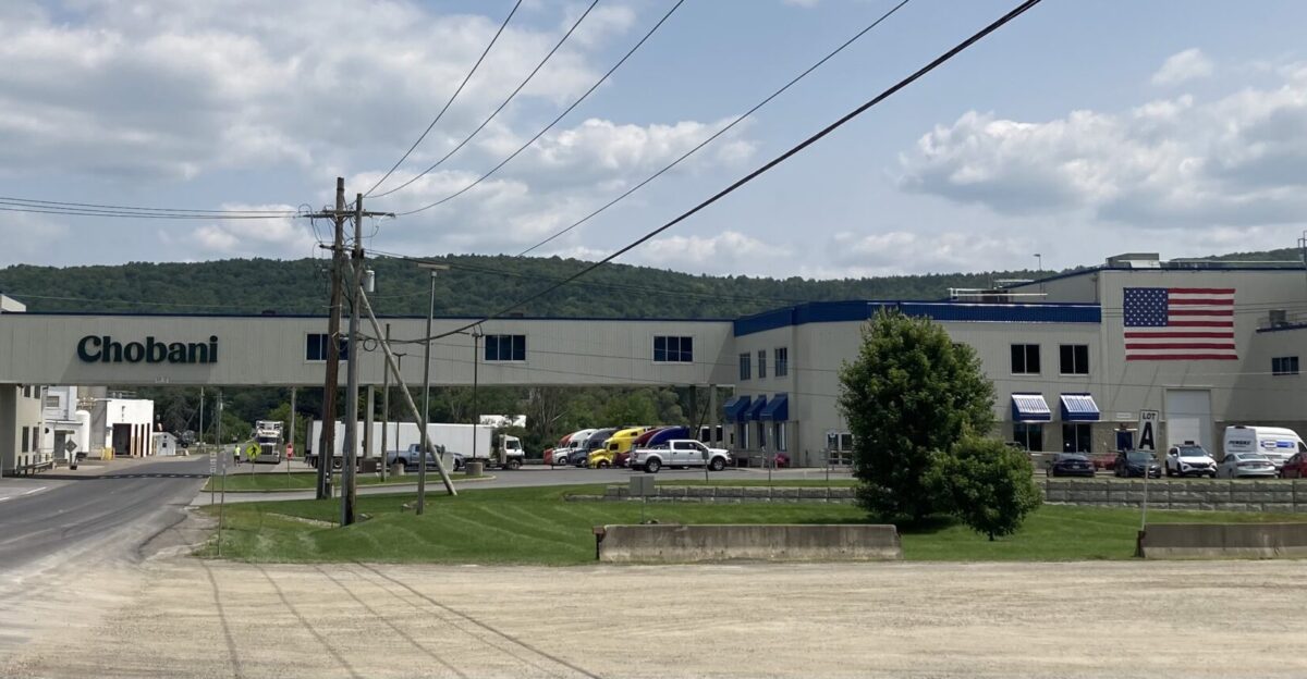 The Chobani yogurt plant near South Edmeston New York