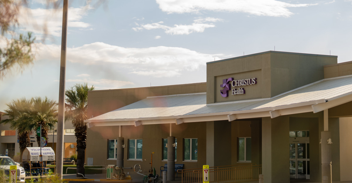CHRISTUS Health main entrance of hospital in Southern New Mexico