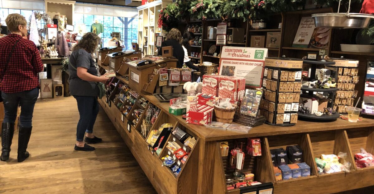 The gift shop at a Cracker Barrel in Gainesville Florida