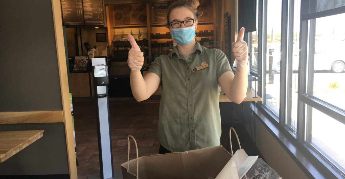 Curbside pickup at the Panera in North Brunswick New Jersey 3783