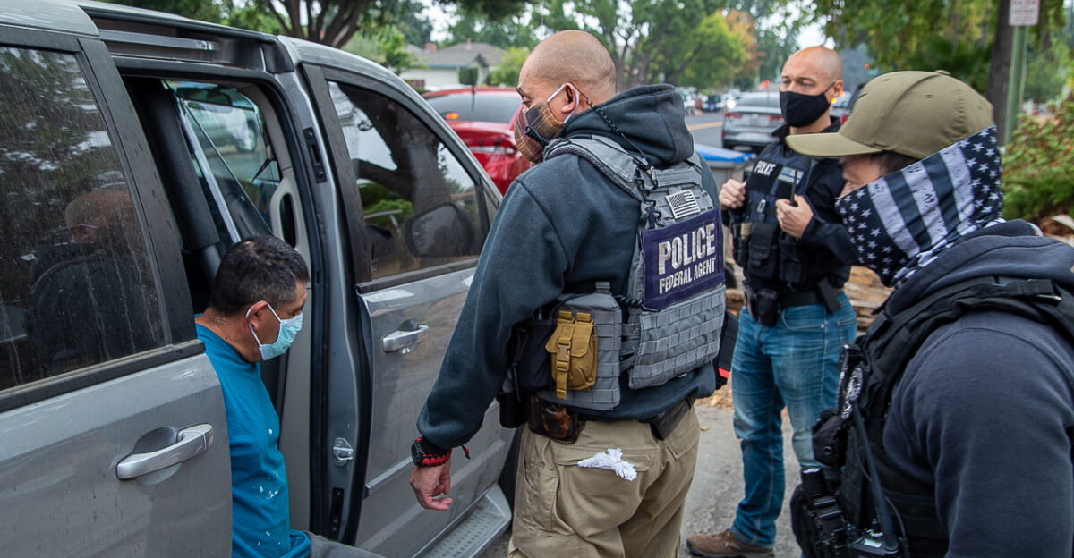 The Department of Homeland Security DHS and U S Immigration and Customs Enforcement ICE announced the conclusion to a week-long targeted enforcement operation that resulted in the apprehension of over 125 at-large aliens across the state of California where sanctuary policies have largely prohibited the cooperation of law enforcement agencies in the arrest of criminal aliens