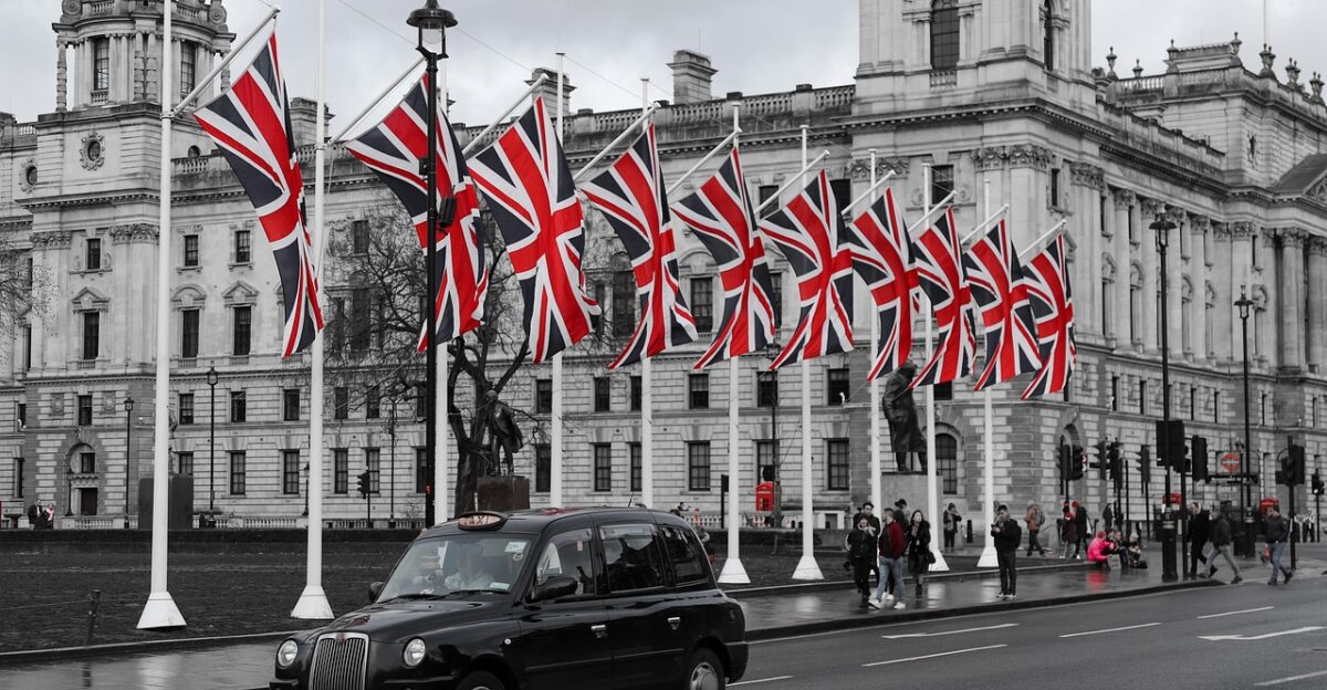 uk england flag taxi london british flag british