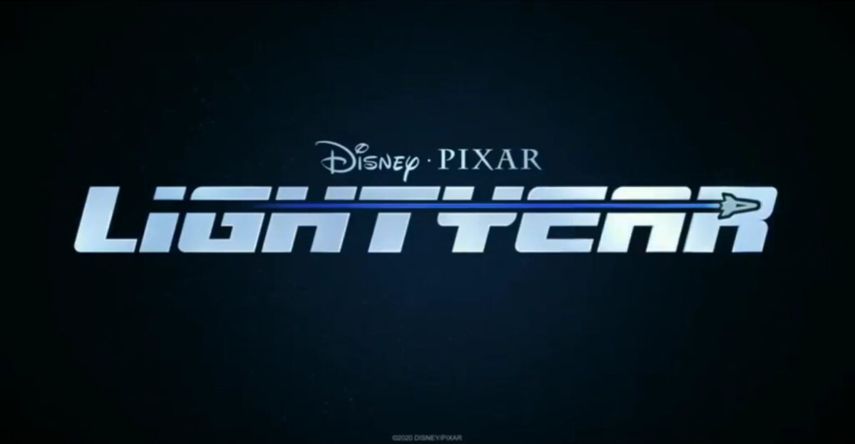 A title teaser of the upcoming Pixar movie Lightyear