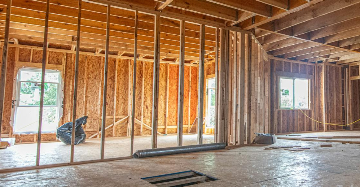 Interior view of a residential home under construction in The Colony Texas