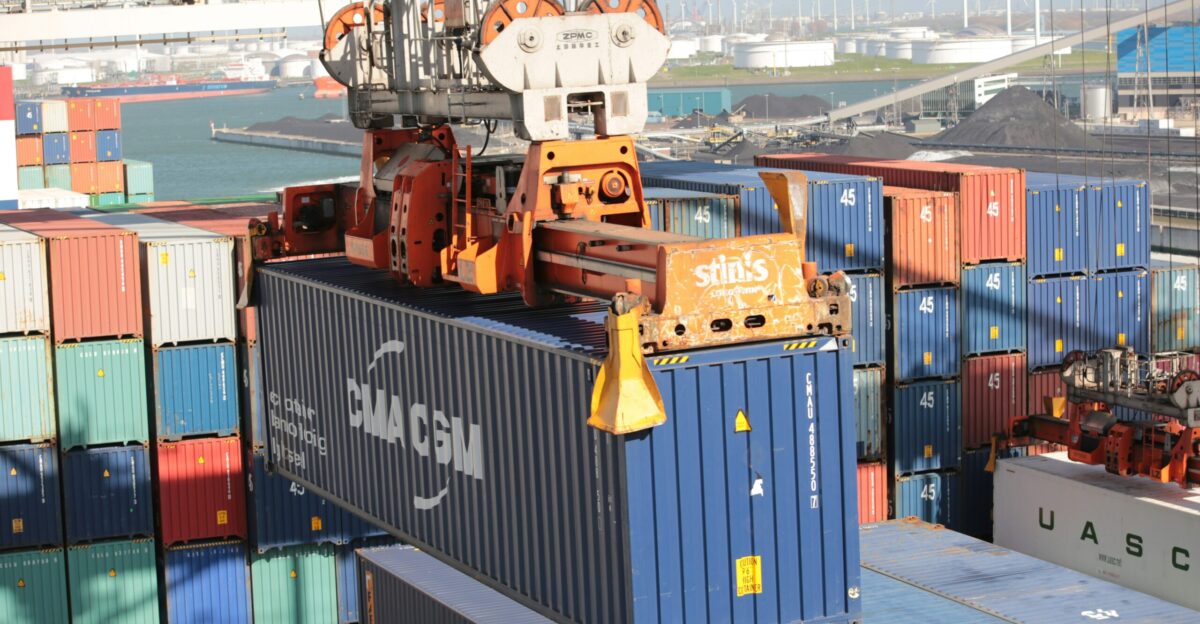 orange and black industrial machine