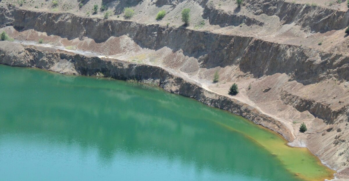 a large body of water surrounded by mountains