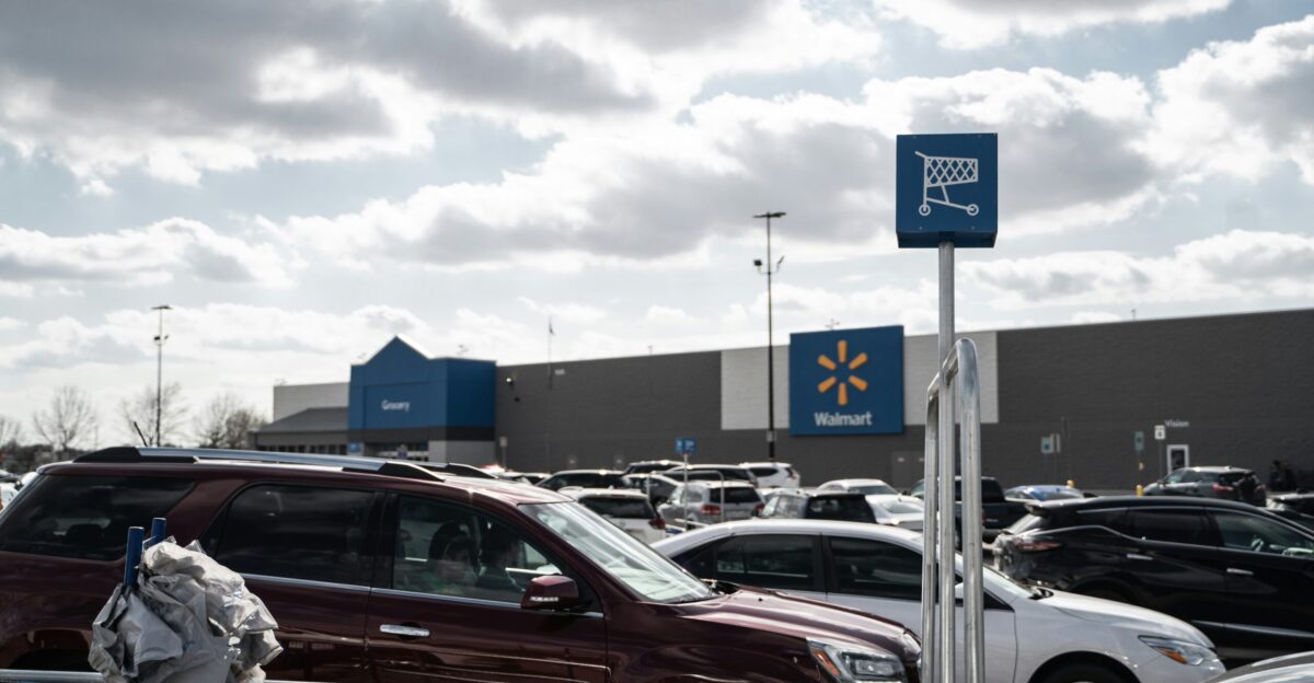 a parking lot full of cars