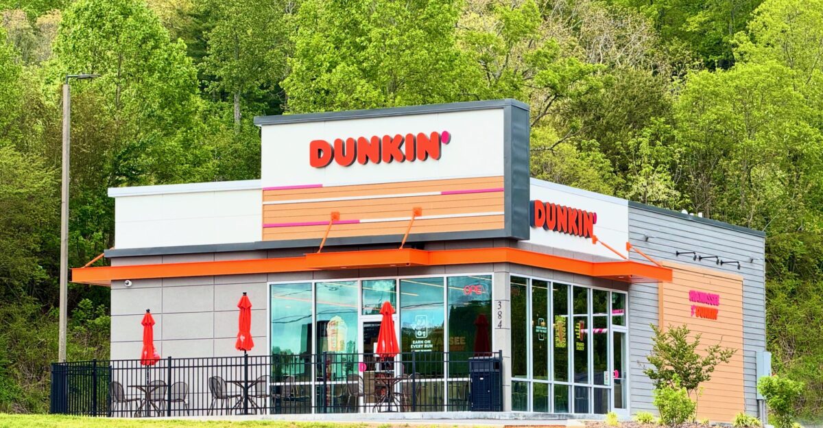 A Dunkin Donuts restaurant in Hiawassee Georgia United States
