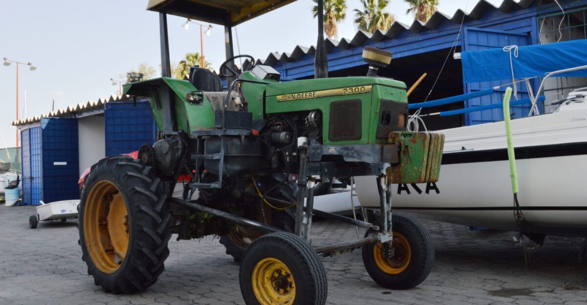 Tractor at the Chapala Yacht Club in Chapala Jalisco