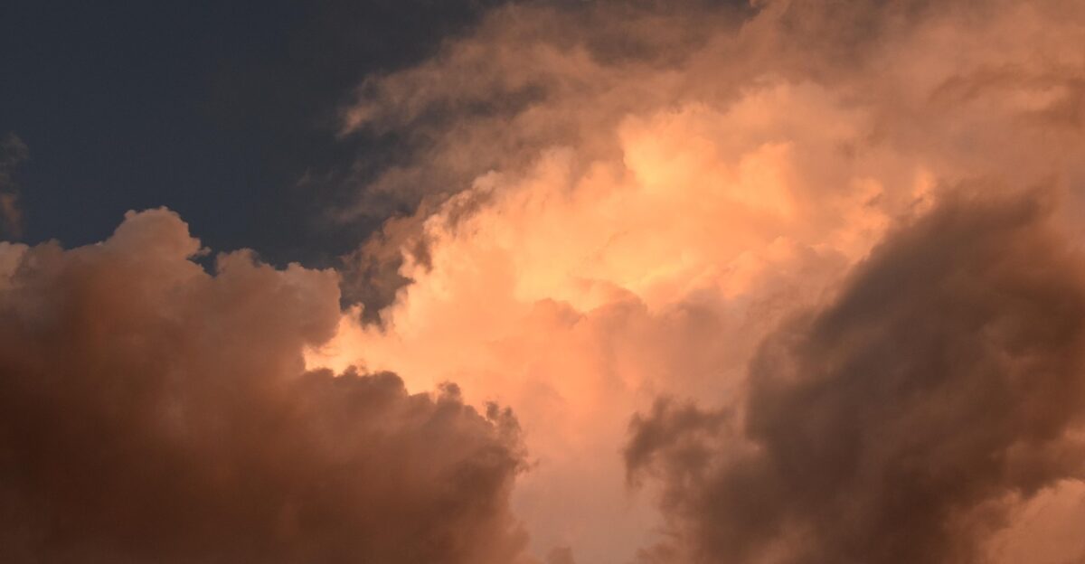 luminous clouds nature sunset stormy weather rain weather cloudy day storm dusk