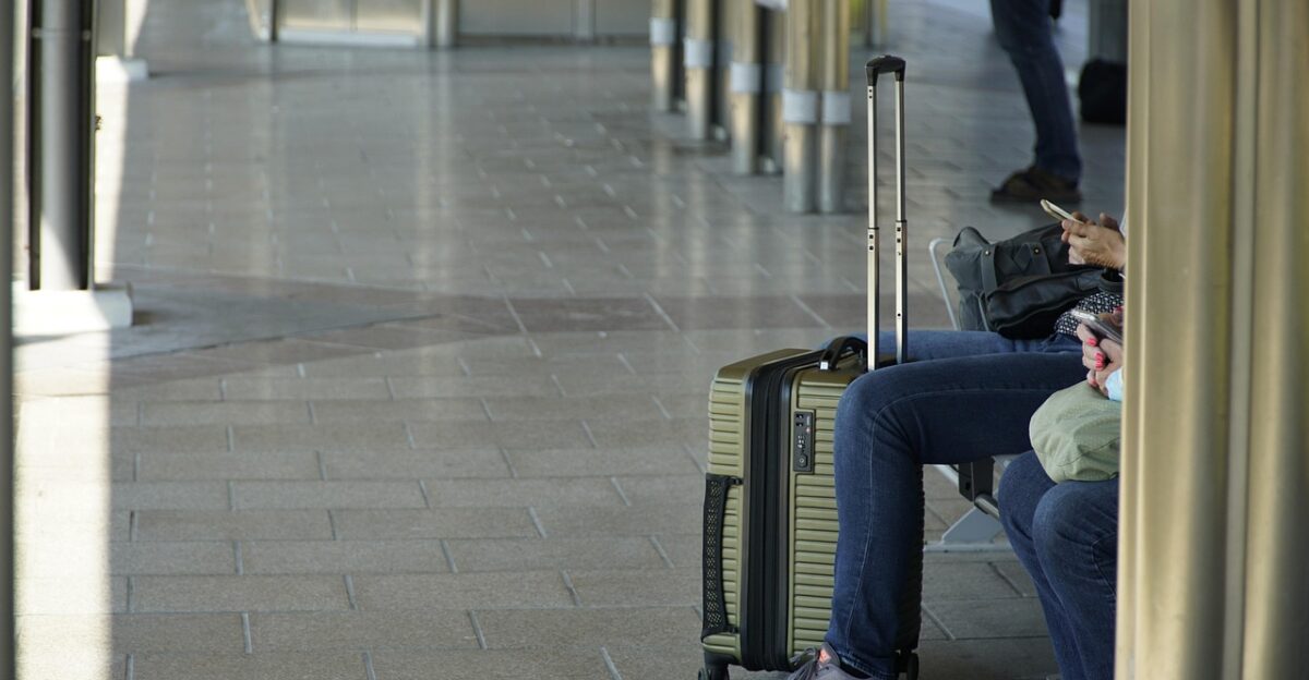 luggage station railway waiting traveller luggage luggage luggage luggage luggage waiting traveller