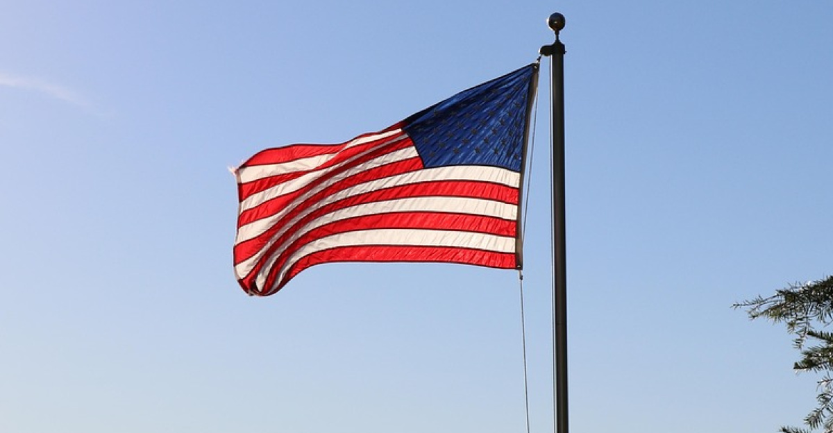 american flag, nature, lake, flag, american, usa