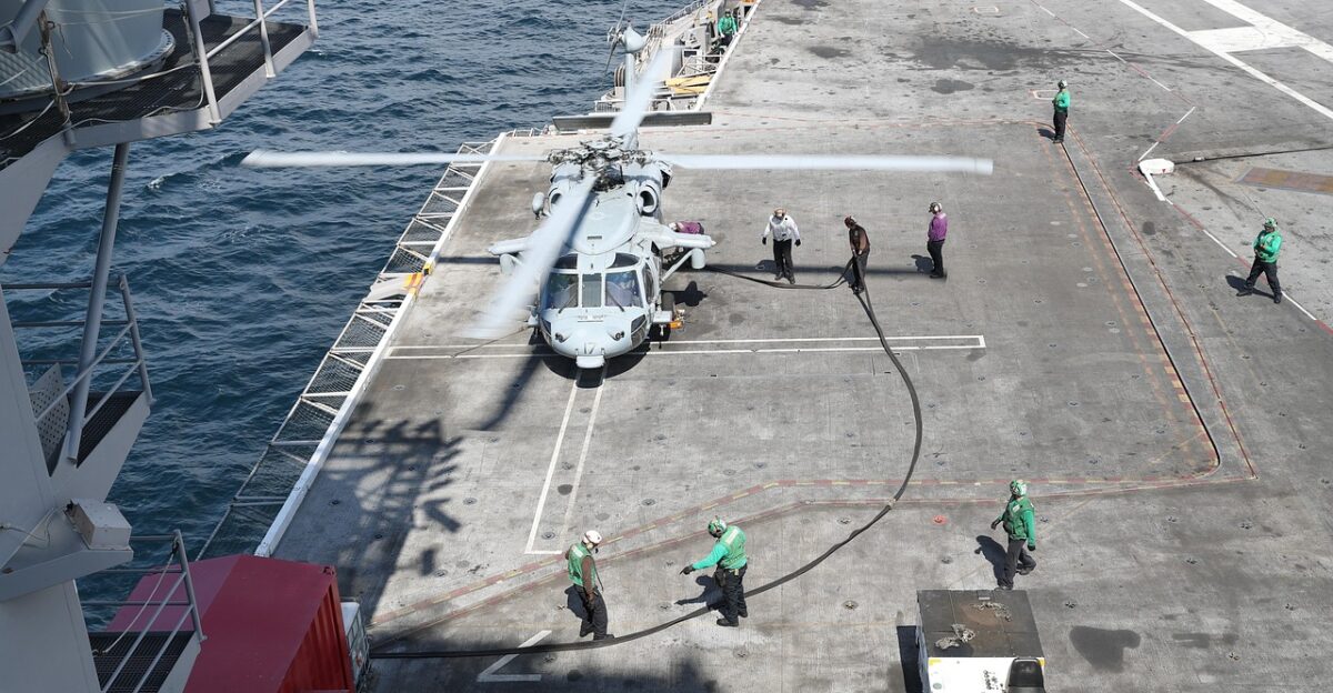 mh-60s sea hawk helicopter usn united states navy