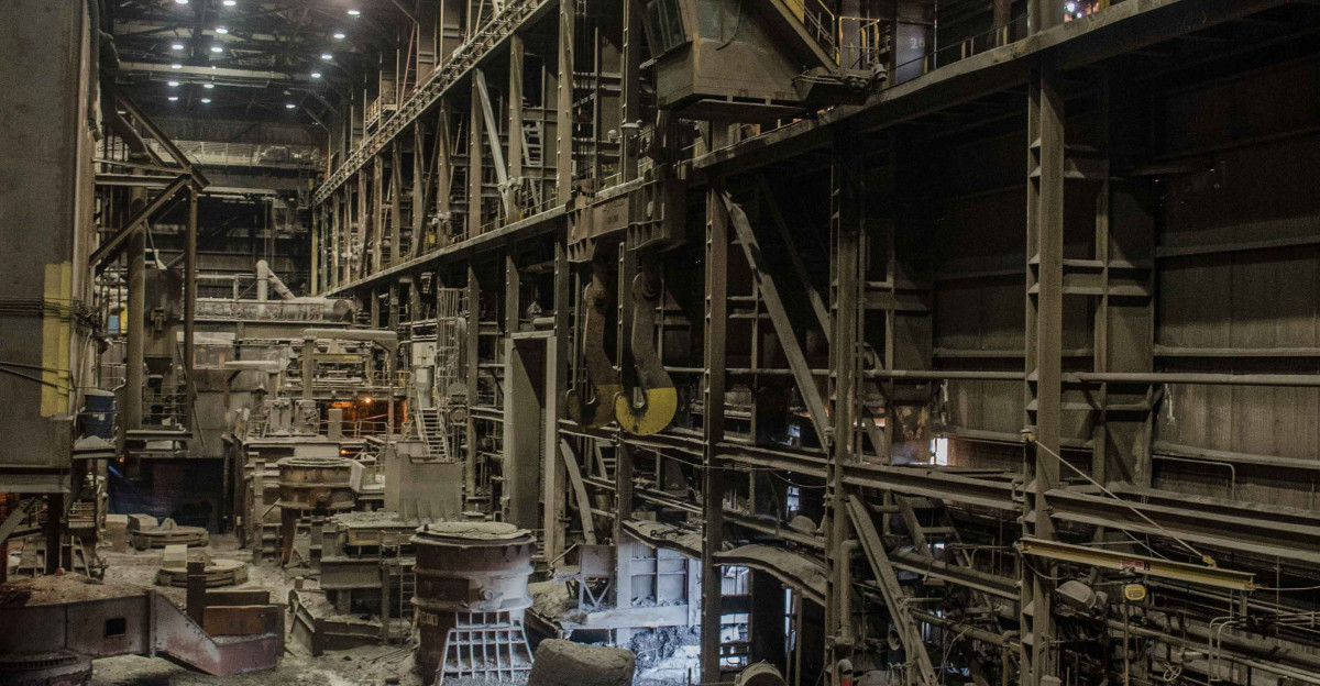 Abandoned Steel Mill Midwestern United States OC 3238x4886