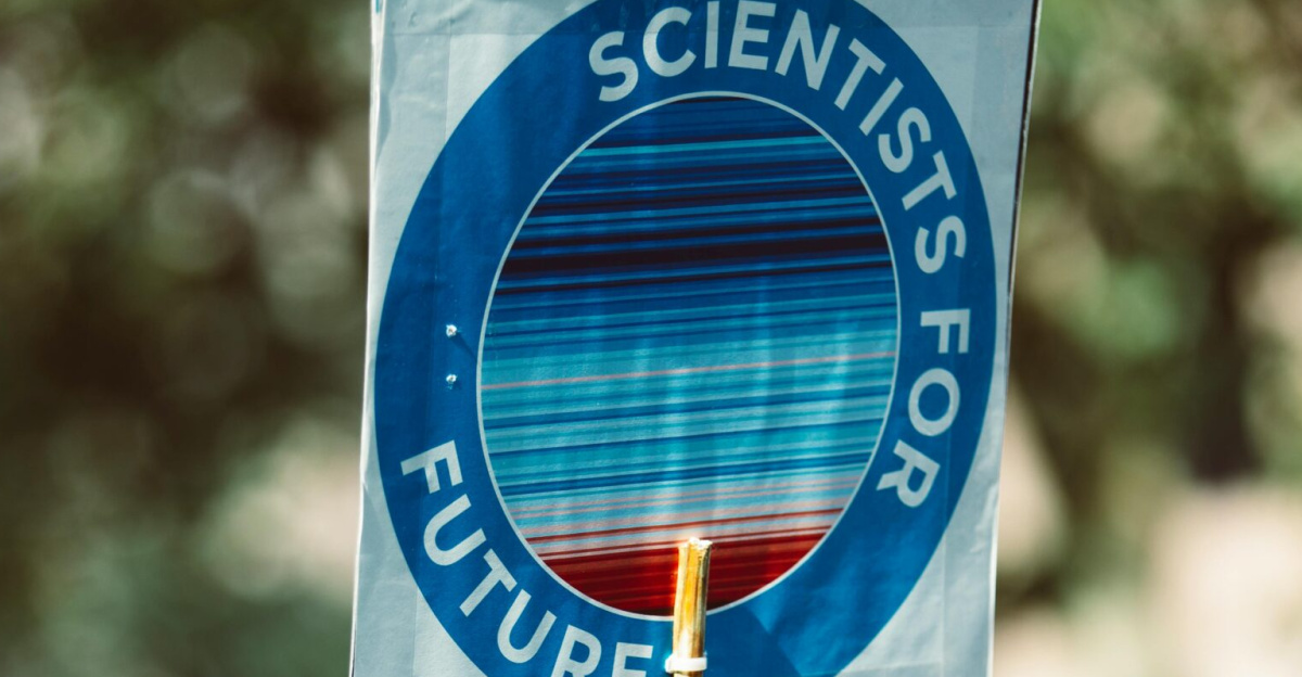 Protesters in Nuremberg advocate for climate action with 'Scientists for Future' signs.
