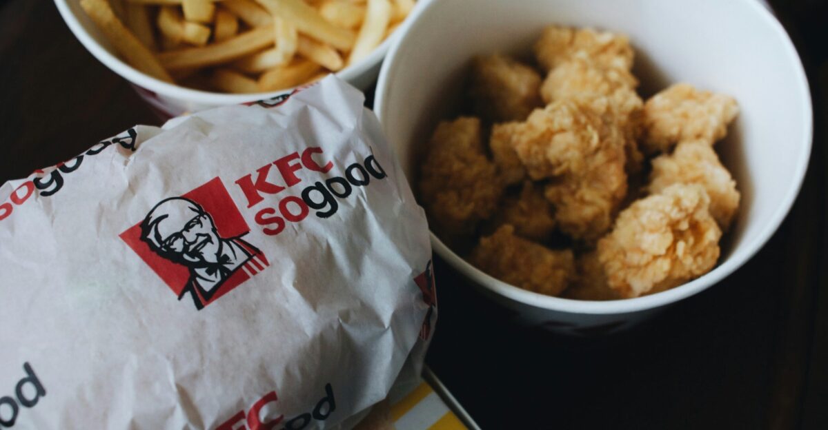 KFC fries and chicken lot