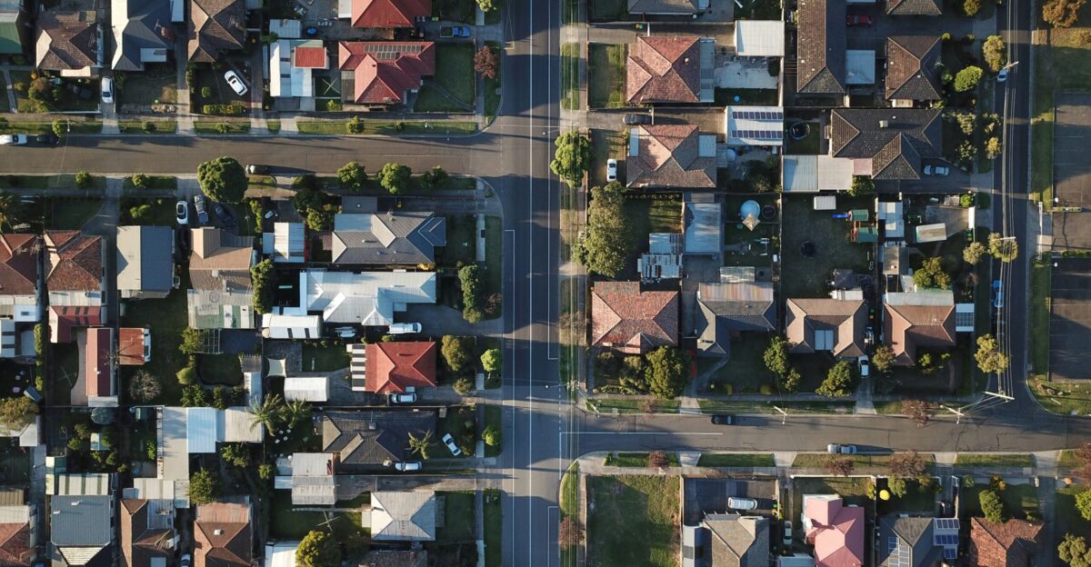 top-view photography of houses at daytime