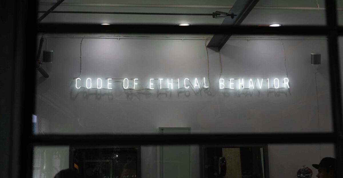 Code of Ethical Behavior shop front
