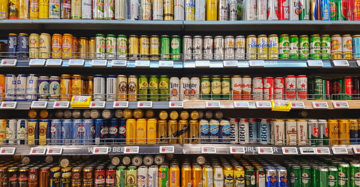 a store filled with lots of different types of beer