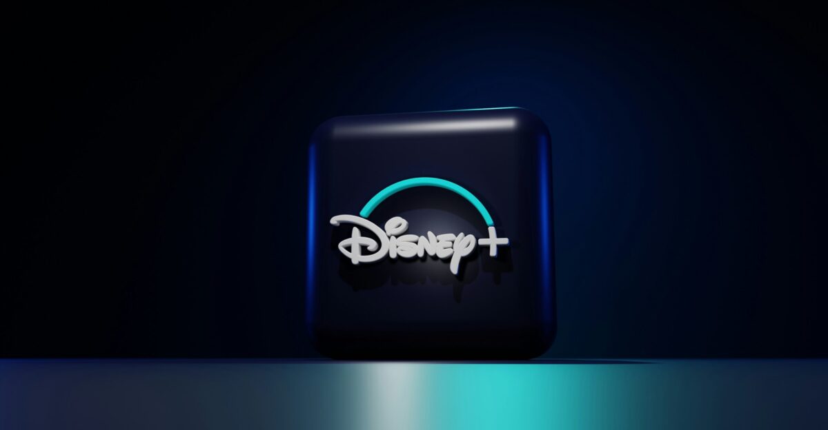 a blue square with a logo