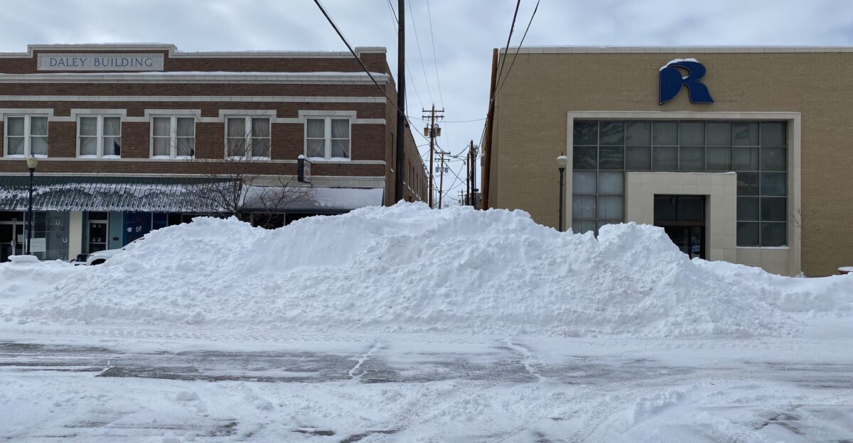 Two feet of snow in Rawlins takes days to remove but might help