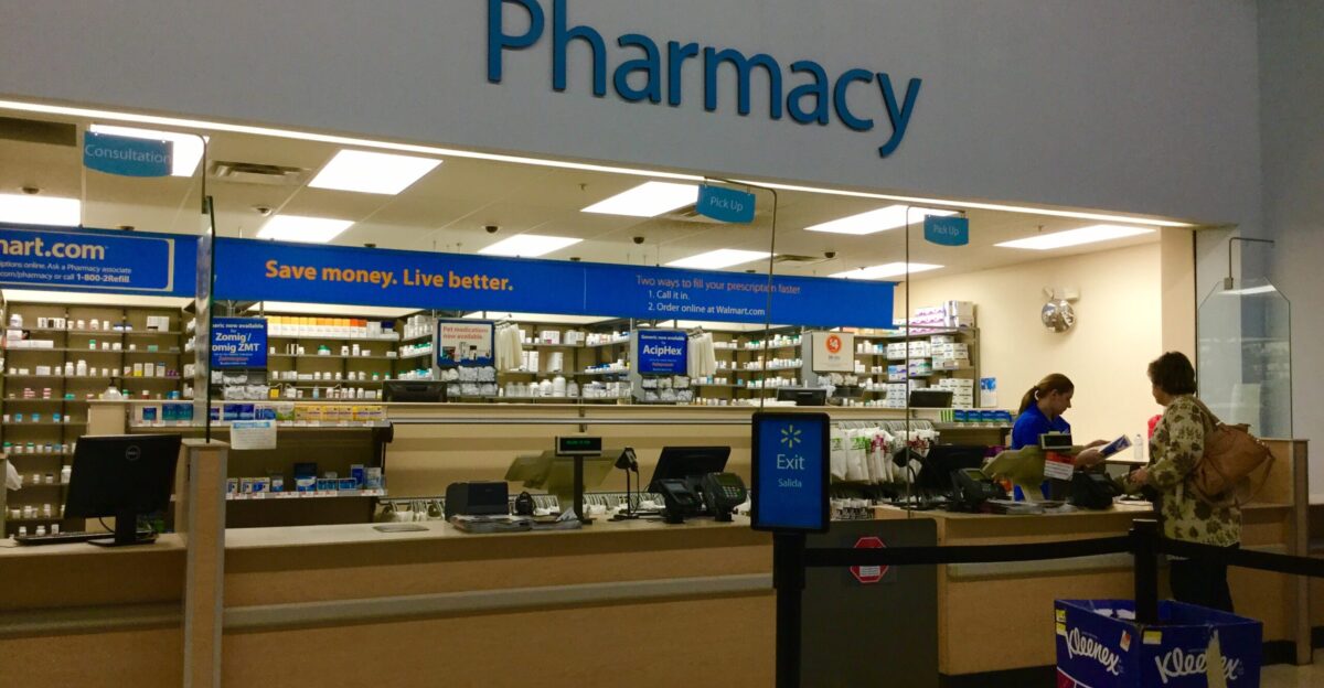 Walmart Pharmacy 11 2015 pic by Mike Mozart of TheToyChannel and JeepersMedia on YouTube