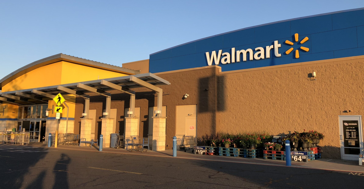 The front of the Walmart within the Fair Lakes Shopping Center in Fair Lakes, Fairfax County, Virginia