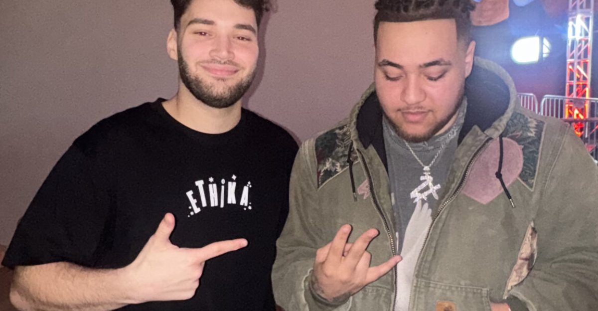 Photo I took of Adin Ross and Skreet2x at adin ross's Brandrisk boxing event.