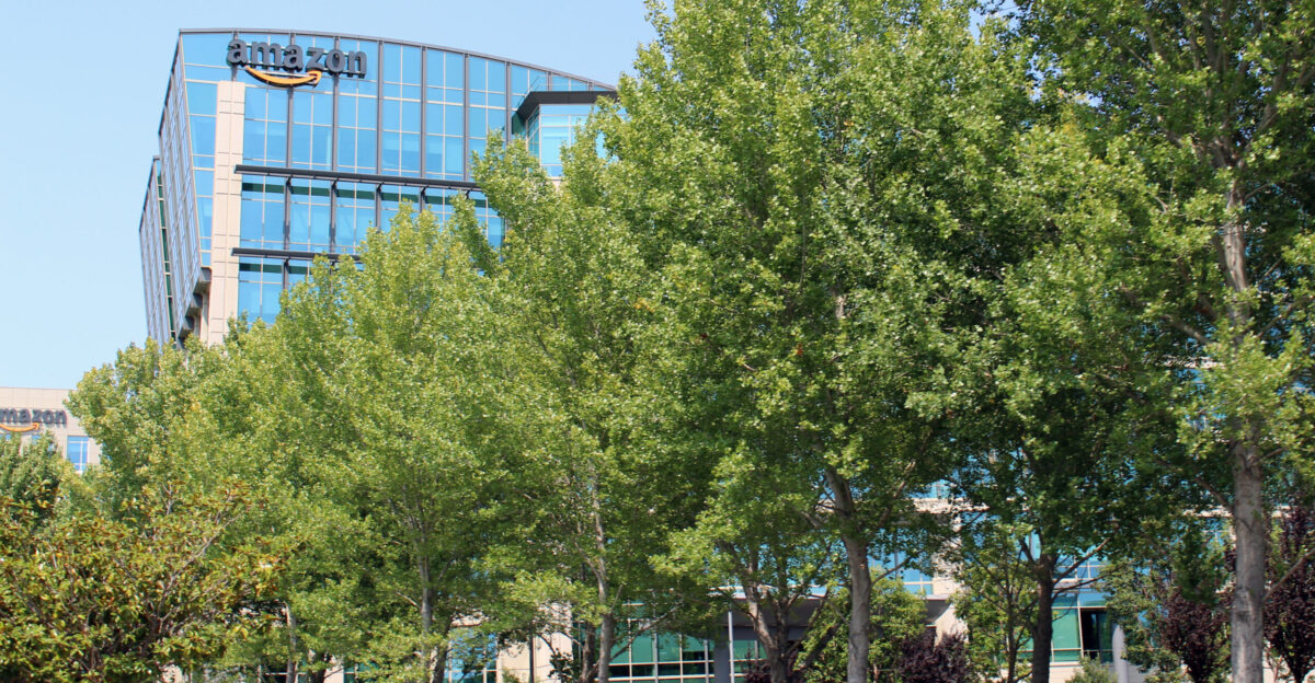 The headquarters of Amazon Lab126 at 1100 Enterprise Way in Sunnyvale California Photographed by user Coolcaesar on August 1 2020