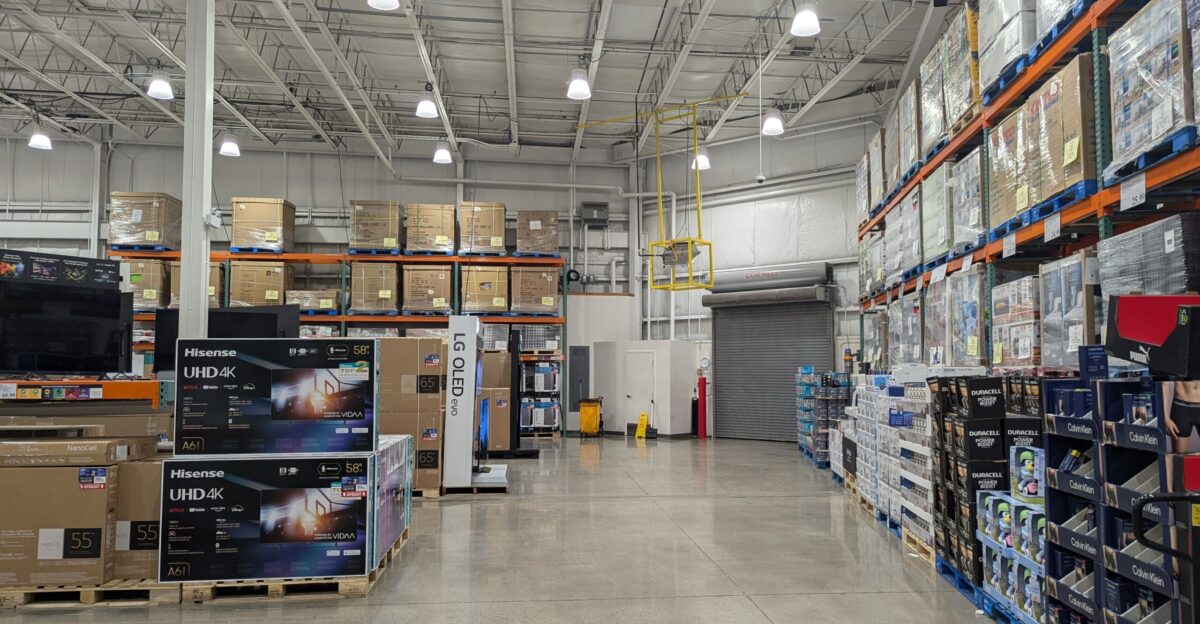 Costco store at closing time