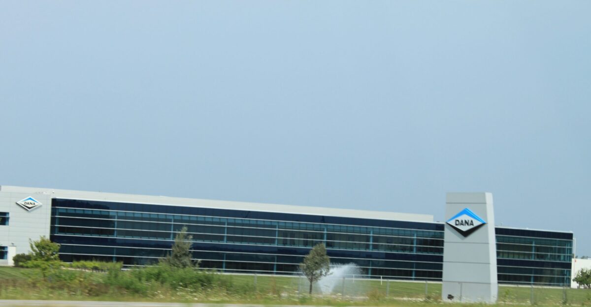 Dana corporate headquarters Maumee Ohio seen from Interstate 475