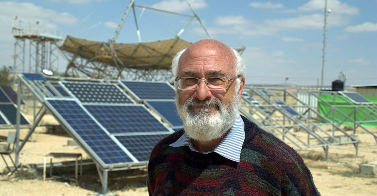 David Faiman director of the Ben-Gurion National Solar Energy Center and Chairman of the Department of Solar Energy Environmental Physics at Ben-Gurion University s Jacob Blaustein Institutes for Desert Research in Sde Boker Read photographer s blogpost about the experience