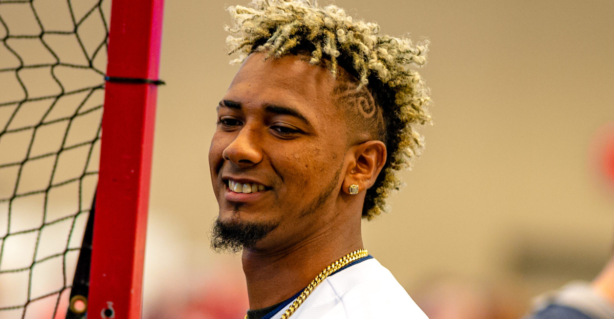 Emmanuel Clase at the Cleveland Indians Tribe Fest in 2020