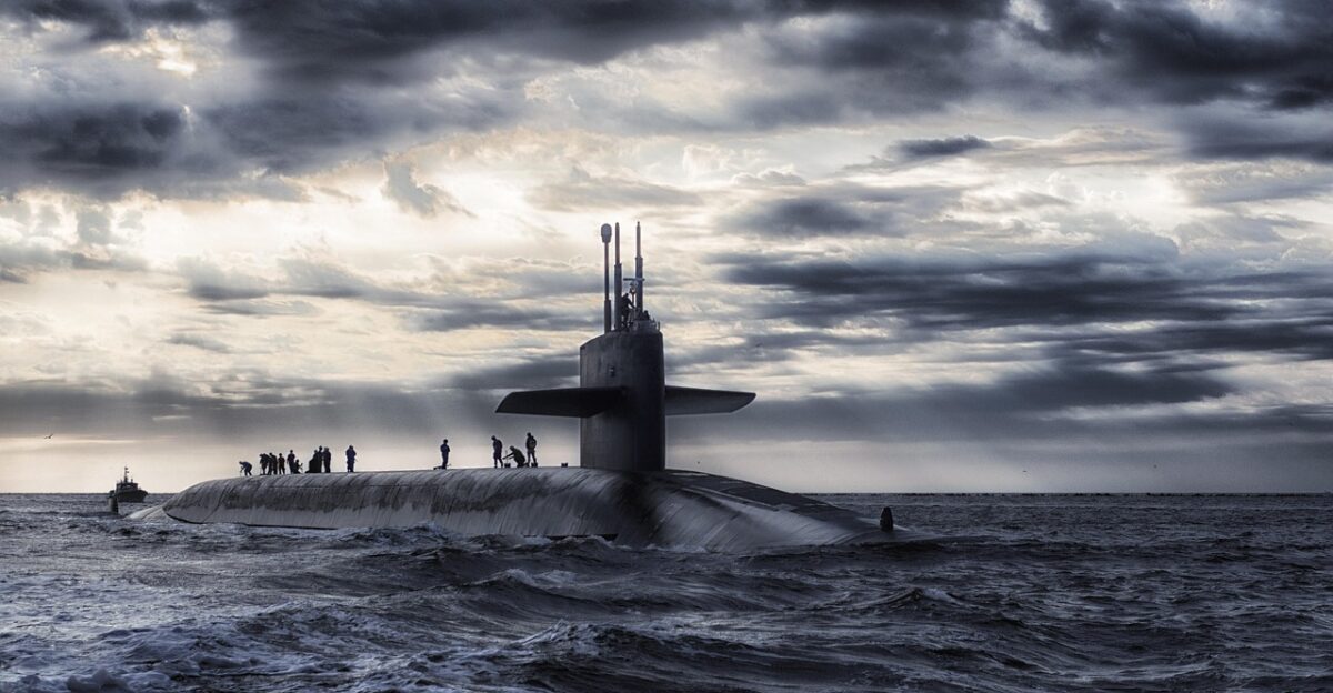 submarine sea silhouette sub nature watercraft ocean water navy gloomy dark